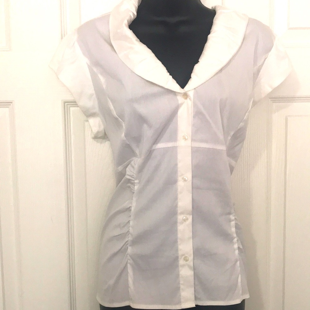 *NEW* Alfani Bright White Stylish Blouse Sz.14